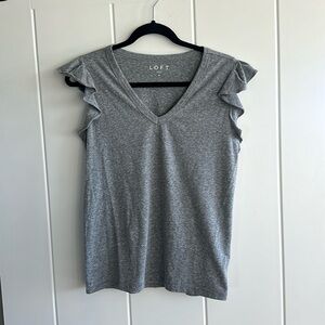 Loft flutter sleeve t shirt